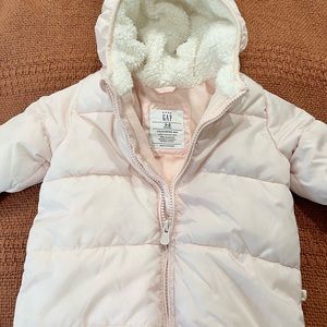 Baby Gap Pink Puffer Onesie